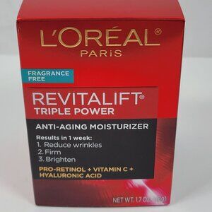 LOreal Paris Revitalift Triple Power Anti-Aging Moisturizer 1.7Oz NIB